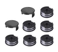 6 pcs bobines + 2 * Couvercle de Bobine 75x33 mm for Bosch Art 24, 27, 30 Et 30-36 Li Bobine Coupe pièces de Jardin
