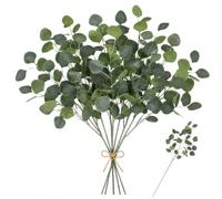 6 Pcs Branches D'Eucalyptus Artificiel 90 Cm Feuillage Vert pour Grand Vase | Aspect Réaliste Tiges Flexibles Recoupables Sans Entretien Pour Mariage Table Salon Bureau Hôtel Et Compositions Florales