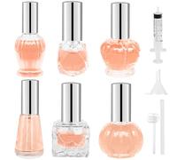 6 Pcs Flacon Vaporisateur Verre, Rétro Vaporisateur Parfum vide Flacon Pulvérisateur Pour Voyages, Vaporisateur Parfum Vide, Flacon Parfum Vide, Flacon Spray Vide Avec Entonnoirs, Presseur (8~13ml)