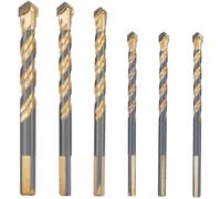 6 Pcs Foret Carrelage Verre 3 x 6mm, 8mm 10mm 12mm Meche Carrelage Ceramique Forets Faience Porcelaine Forage Fraise