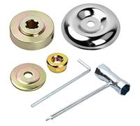 6 Pcs Kit Ecrou Tete Debroussailleuse Rechange, Lames de Boîte Vitesse Métal, Écrou kit de Fixation Universel, Kit D'adaptateur pour Jardin Tondeuse à Gazon Brosse Cutter