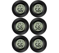6 pcs Mini Digital LCD Thermomètre Hygromètre Température Humidité Thermomètre Portable Thermo Hygromètre Indicateur