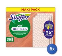 Swiffer Dry Balai à sec et lingettes dépoussiérantes pour bois 36 pièces