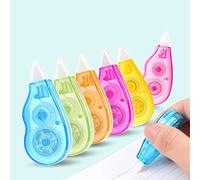 6 Pcs Ruban Correcteur Blanc,Mini Pocket Mouse Rubans Correcteurs,4 m x 5 mm,roller de correction pour effacer et corriger,pour Fournitures Scolaires École Bureau