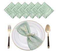 6 pcs Serviettes de Table en Tissu 42x42 cm, Couleur Unie Serviette