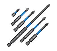 6 Piece Magnetic Phillips Drill Bit Set For Precision Fastening Tasks