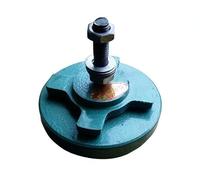 6 pièces 125x47-M14 support plat anti-choc pour machine-outil croisée | Support de montage