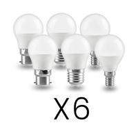 6 pièces 3W 5W 6W 7W ampoule Led 220V économie d'énergie Globe BASE E27 E14 B22 ampoule lampe LED lumière fraîche pour la décoration de la pièce de la maison Lampada Cold white 6000K