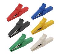 6 pièces 55mm Clips pince de Test multimètre stylo câble sondes Crocodile