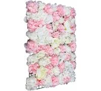 6 pièces 60 * 40cm murs de fleurs artificielles mur de roses panneaux de fleurs de fond romantique pour le mariage banquet fête décoration festive