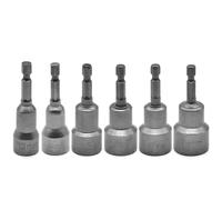 6 pièces 6mm-14mm douilles hexagonales manchon buses écrou jeu de tournevis ouille tournevis électrique forets ensemble outils à main Socket Adapter