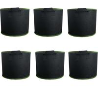 6 pièces 75L Sac de plantation de tomates, sac de plantation avec poignées en tissu feutré Plante Grow Bag pour tomates, fleurs, plantes et plus - Ø55cm hauteur 32cm