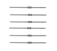 6 Pièces 9mm Guide Linéaire Rail Miniature MGN9 400mm Rail Linéaire et 6 Pièces MGN9H Glissière de Rail Miniature