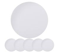 6 Pièces Abat-jour de Plafonnier Anti-dazzling en Plastique Blanc
