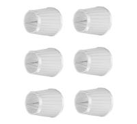 6 Pièces Abat-jour Moderne Simple à Clip pour Lampe | Tissu et Métal, Lumière Adoucie pour Plafonnier ou Lampadaire, Argenté
