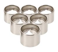 6 Pièces Anneau de Douille Métallique Fileté 1-1/2 Pouces | Culot Moyen E26 E27, Installation Précise, Usage Intérieur, Finition Argenté, Fer
