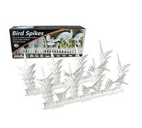 6 Pièces Anti Pigeon Balcon & Fenetre, Pic Anti Pigeon Blanc, Repulsif Chat Exterieur, Pics Antipigeons, Repulsif Pigeon, Anti Oiseaux Plastique pour Jardin Toiture Pic Anti Nuisible Animal Tapis (B)