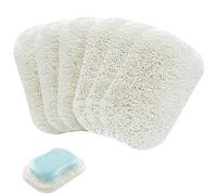 6 Pièces Antidérapant Tampon de Savon Douche, Économiseur de Savon, Repose Savon Laiteux, Support de Savon Accessoire, pour Empêcher la Croissance des Bactéries de Salle de Bain