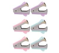 6 Pièces Arrache-agrafes Portable Ergonomique PP | Prise Confortable, Format Mini, Usage Maison et Bureau, Compatible Agrafes et Punaises de Tableau