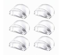 6 Pièces Arrêts de Portes Butées Transparentes, 40 × 38 × 30 mm Arrêts Souples Sans Perçage pour Adultes, Portes, Carrelage, Stratifié, Pierre et Sols Durs Lisses