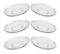 6 Pièces Assiettes à Dessert Rondes, Service Compact | Format 14,5cm, Finition Claire, Adaptées Fruits, Goûters, Buffet, Table de Thé, Restaurant
