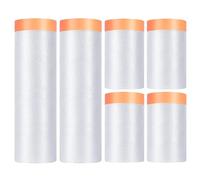 6 Pièces Bâche de Protection Film Masquage Peinture Protection