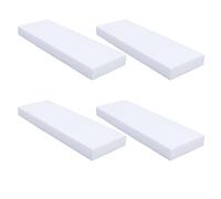 6 Pièces Bloc de Mousse Rectangulaire pour Décoration de Gâteau | Blanc, Surface Lisse pour Pratiquer le Cake Design, Peut être Épinglé, Teinté, Enduit et Découpé
