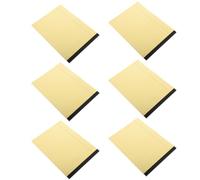 6 pièces Bloc-notes A4 Jaune à Lignes et Sections, Pages détachables | Papier Pâte de Bois, Écriture Fluide, Format 214x295mm, pour Réunions, École, Notes