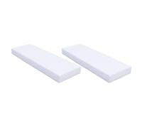 6 Pièces Bloc Rectangulaire en Écume Blanche pour Décoration de | Peut être Épinglé, Découpé, Poncé et Teinté, Surface Lisse, pour Présentoir de Table