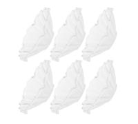 6 Pièces Bobèche à Bougie en Verre, Protection la Cire pour Chandeliers | Verre Clair Lisse, Résistant à Chaleur et Facile à Nettoyer, pour Bougies Piliers et Coniques