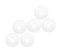6 Pièces Bobèche à Bougie en Verre Transparent, Protection Anti-gouttes | Verre Lisse et Minimaliste, Résiste à Chaleur, Nettoyage Facile, pour Piliers et Cierges, Maison ou Événements