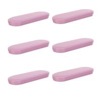 6 Pièces Boîte à Crayons en Tôle, Couvercle à Charnière Rigide | Rangement Rapide et Sûr, Espace Rectangulaire Plat, pour Stylets et Bijoux, Usage Étude Atelier