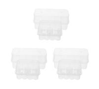 6 Pièces Boîte de Rangement pour Flacons Transparents en Plastique | Huiles Essentielles et Flacons D’échantillon, Usage ou Congélateur de Laboratoire, Format 12x5,8x5cm