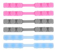 6 pièces Boucles d'Extension de Masque en Silicone, 6 Crochets réglables | Confort Prolongé, Sensation Lisse, Pose Facile, Maintien Sûr pour Masques Suspendus aux Oreilles, Transport Couleur Aléatoire