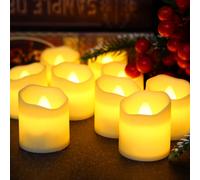 6 pièces Bougie LED sans flamme Taille UniquePolypropylène
