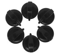 6 Pièces Bouton de Commande du Ventilateur Pied ABS Noir | Forme, Taille pour Axe Rond, Usage Maison et Entrepôt, Fonctionnement Fluide