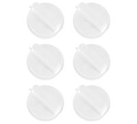 6 Pièces Bouton de Minuterie Blanc en Plastique, Poignée | Réglage du Temps Puissance, Compatibilité Large, Entretien Facile, pour Four et Appareil à Micro-ondes