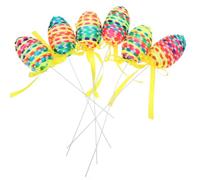 6 Pièces Branche Décorative D'œuf de Pâques en Nylon | Tiges en Mousse, Usage pour Guirlandes et Vases, Aspect Vif, Entretien Simple, Thème de Pâques