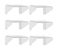 6 Pièces Cache de Sonnette Transparent en Plastique PP Ignifuge | Housse Coupe-vent pour Sonnette, Protection Extérieure sans Perçage, Usage Entrée D'immeuble et Façade