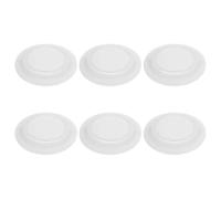 6 Pièces Cache Rond pour Climatiseur Blanc en Plastique | Installation Facile, Dissimulation Soignée, pour Trou de Climatisation Murale, Décoration Intérieure Maison