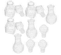 6 Pièces Carafon à Vin en Verre 50ml Transparent | Présentation Élégante sur Table, Prise Ergonomique, Conservation des Saveurs, Dégustations, Mini-bar, Présents Mariage