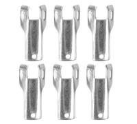 6 Pièces Clé Métallique, Outil Compact de Déverrouillage | Métal Argenté, Transport de Poche, Usage Polyvalent pour Serrures et Stations D’appâtage