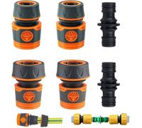 6 Pièces Connecteur Tuyau Arrosage, Raccord Rapide 19mm 25mm, Adaptateur Robinet Plastique ABS, Pour Jardin Lavage Voiture .