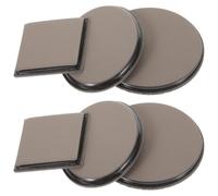 6 Pièces Coussinet Photosensible 4mm, Plastique Noir, Découpe | Exposition Rapide, Prise en Main Confortable, Impression Nette, Surface Lisse Brillante, Formes Ronde et Carrée