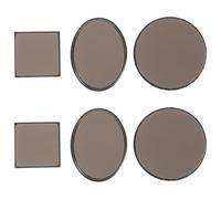 6 Pièces Coussinet Photosensible pour Tampons, 4mm, Plastique Noir | Fabrication de Scellants, Surface Lisse et Brillante, Découpe Possible, Usage Quotidien, Prise Confortable