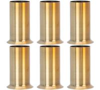 6 Pièces Couvercle de Culot D’ampoule pour Douille de Luminaire | Finition Or, Surface Lisse et Résistance à Rouille, pour Chandeliers Européens et Rétro