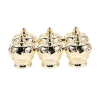 6 Pièces Couvercle de Flacon Parfum Couronne en Plastique | Finition Dorée Polie, Ajustement Précis pour Goulots 15mm, Étanchéité Fiable et Prise en Main Douce