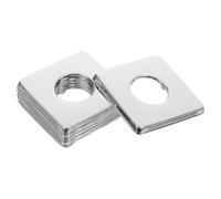 6 Pièces Couvercle Décoratif de Robinet 21mm Six | Finition Brossée Éclat Métallique, Bords Arrondis, Protège la Poussière, Adapté aux Douches et Éviers