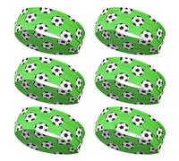 6 Pièces Couvre-Chef Détail Football Bandeaux de Sport Respirants et Doux Coiffe Anti-Transpiration pour Usage Quotidien Bandes de Cheveux Polyvalentes