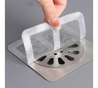 6 pièces Couvre-drain anti-cheveux, filtre en nylon anti-moustique, outil de prévention des cafards et des odeurs pour la salle de bain, autocollant anti-colmatage pour drain de sol, anti-insectes et 